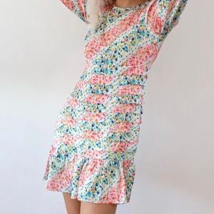 Peony print Monaco dress